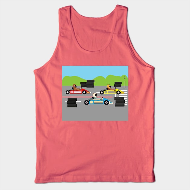 Go-Kart Racing Kart Race Kartor Tank Top by flofin